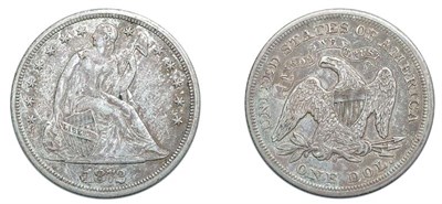 Lot 2582 - 1872 S, Liberty Seated Dollar, With Motto