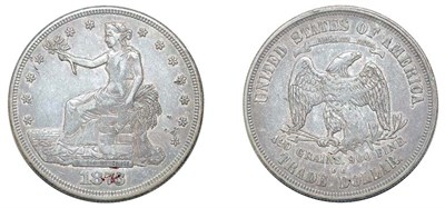 Lot 2585 - 1873 CC, Trade Dollar