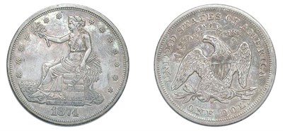 Lot 2586 - 1874 CC, Trade Dollar