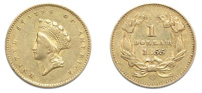 Lot 2602 - 1855 O, $1 Indian Gold