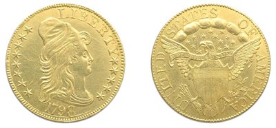 Lot 2611 - 1798, $5 Capped Bust, Large Eagle Gold