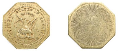 Lot 2640 - 1852, U.S. Assay Office, $50 Gold, 887 THOUS