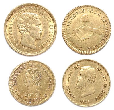 Lot 2363 - CENTRAL and SOUTH AMERICA: 1820 to 1860, Approximately Fourteen Gold Coins