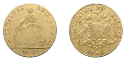Lot 2319 - CHILE: 1853, 10 Pesos, FR. #45, KM. #123