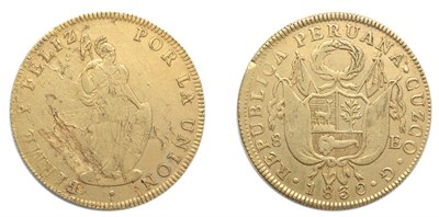 Lot 2354 - PERU: 1830 G, 1 Escudos, FR. #63, KM. #149