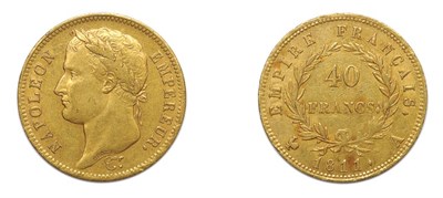 Lot 2059 - FRANCE: 1811A, 40 Francs, KM. #696.1