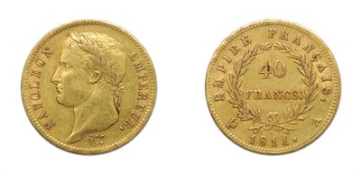 Lot 2056 - FRANCE: 1811 A, 40 Francs, KM. #696.1