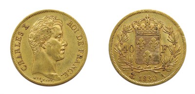 Lot 2058 - FRANCE: 1830 A, 40 Francs, KM. #721.1