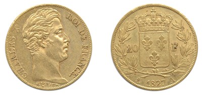 Lot 2051 - FRANCE: 1827 A, 20 Francs, KM. #726.1