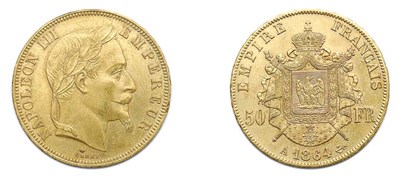 Lot 2061 - FRANCE: 1864 A, 50 Francs, KM. #804.1