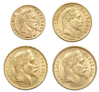 Lot 2069 - FRANCE: Approximately Fourteen Gold Coins, 1851 to 1870