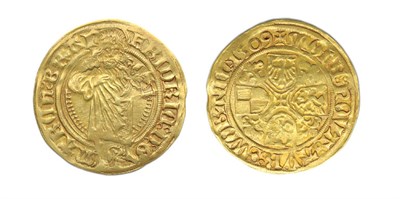 Lot 2082 - GERMANY: Brandenburg, 1495 to 1515 ND, 1 Goldgulden, FR. #306