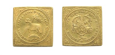 Lot 2118 - GERMANY: Nuremberg, 1700, Square Ducat, FR. #1886