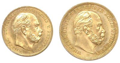 Lot 2125 - GERMANY: Prussia, Nine Gold Coins