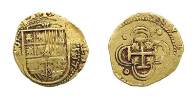 Lot 2201 - SPAIN: 1597, 2 Escudo, FR. #169