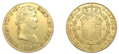 Lot 2345 - MEXICO: 1821 GA-FS, 8 Escudos, KM. #161.1