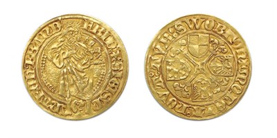 Lot 2083 - GERMANY: Brandenburg, 1495 to 1515 ND, 1 Goldgulden, FR. #306