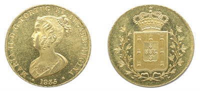 Lot 2193 - PORTUGAL: 1835, 1 Peca (6,400 Reis), KM. #407