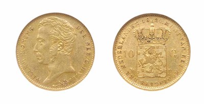 Lot 2185 - NETHERLANDS: Kingdom, 1824 B, 10 Gulden, KM. #56