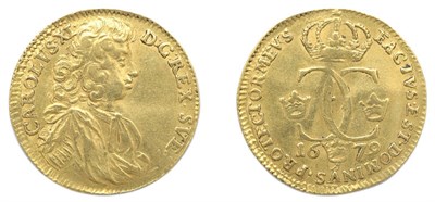 Lot 2236 - SWEDEN: 1679, 1 Ducat, FR. #45