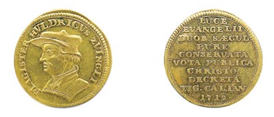 Lot 2211 - SWITZERLAND: Zurich, 1719, Medallic Ducat, KM. #M1