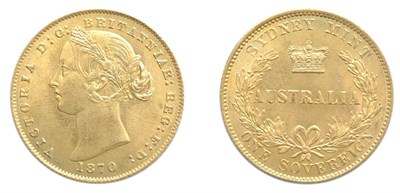 Lot 2270 - AUSTRALIA: 1870, 1 Sovereign, FR. #10