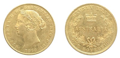 Lot 2271 - AUSTRALIA: 1870, 1 Sovereign, FR. #10