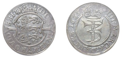 Lot 2221 - DENMARK: 1653, 1 Krone, Dav. #3569, KM. #186
