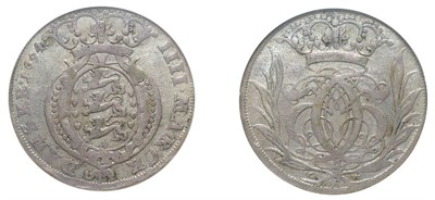 Lot 2233 - DENMARK: Gluckstadt, 1694 CV, 1 Krone, Dav. #3680, KM. #80