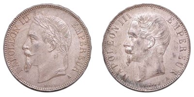 Lot 2046 - FRANCE: Six 5 Francs Coins, KM. #782 or 799 Brilliant