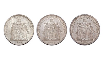 Lot 2048 - FRANCE: Eight 5 Francs Coins, KM. #820