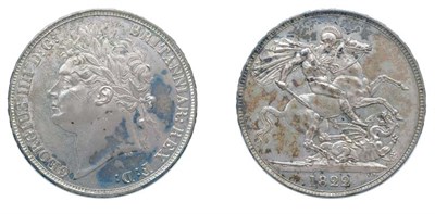 Lot 2241 - GREAT BRITAIN: 1822, 1 Crown, KM. #680.1