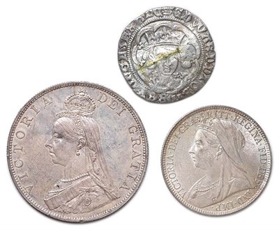 Lot 2263 - GREAT BRITAIN: Approximately Forty-Three Silver Coins, 1844 to 1900