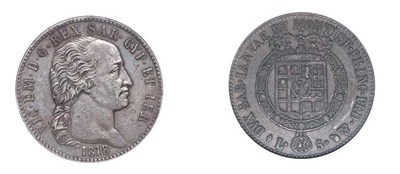 Lot 2168 - ITALY: Sardinia, 1818, 1 Lire, KM. C. #92