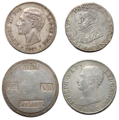 Lot 2204 - SPAIN: Approximately Thirty-Three Coins