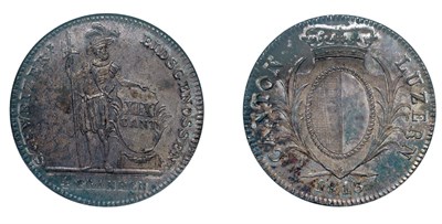 Lot 2209 - SWITZERLAND: Lucern, 1813, 4 Franken, KM. #109