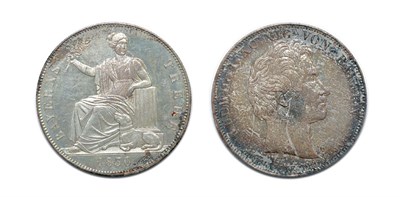 Lot 2076 - GERMANY: Bavaria, 1830, 1 Thaler, KM. #393