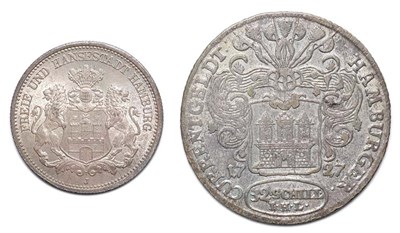 Lot 2105 - GERMANY: Hamburg, Seven Silver Coins