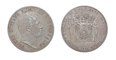 Lot 2143 - GERMANY: Schwarzburg-Rudolstadt, 1841 A, 2 Thaler, KM. #C72, Dav. # 913
