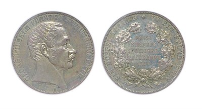 Lot 2142 - GERMANY: Schaumburg-Lippe, 1857 B, 2 Thalers, C. #49