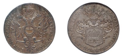 Lot 2103 - GERMANY: Hamburg, 1730 IHL, 1 Thaler, KM. #170, Dav. #2282
