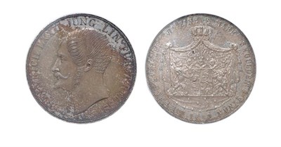 Lot 2128 - GERMANY: Reuss-Lobenstein, 1840 A, 2 Thalers, KM. #5