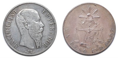 Lot 2353 - MEXICO: 1 Pesos, Nine Silver Coins