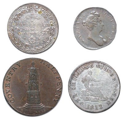 Lot 2267 - GREAT BRITAIN: Group of Thirteen Tokens, Late 1600 to Early 1800