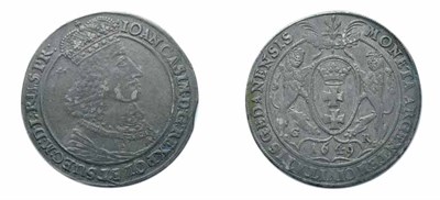 Lot 2188 - POLAND: Danzig, 1649, 1 Thaler, Dav. #4358, KM. #40