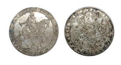 Lot 2091 - GERMANY: Brunswick-Wolfenbuttel, 1620, 5 Thalers, KM. #227, Dav. #LS45
