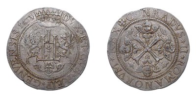 Lot 2161 - ITALY: Genoa, 1633, 2 Scudi, Dav. #LS 547, KM. #59