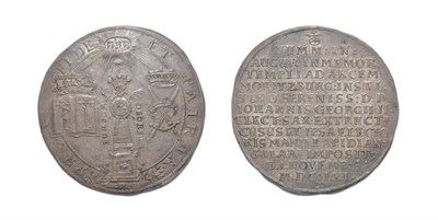 Lot 2133 - GERMANY: Saxony, 1661, 2 Thalers, Dav. #LS401