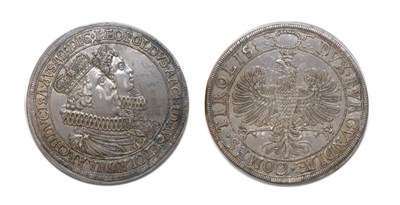 Lot 2011 - AUSTRIA: 1626, Hall Mint, 2 Thalers, KM. #808, Dav. #3331