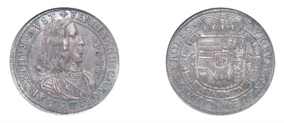 Lot 2010 - AUSTRIA: Hall Mint, 1654, 1/2 Thaler, KM. #832